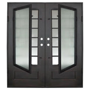 Bronx thermally broken flat top patio door in black.