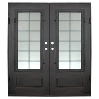 PINKYS Air 9 Black Steel Double Flat Doors