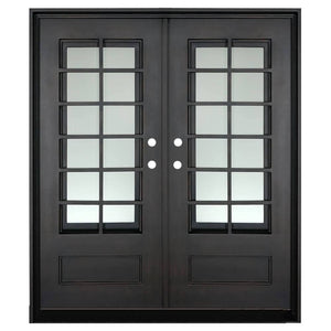 PINKYS Air 9 Black Steel Double Flat Doors