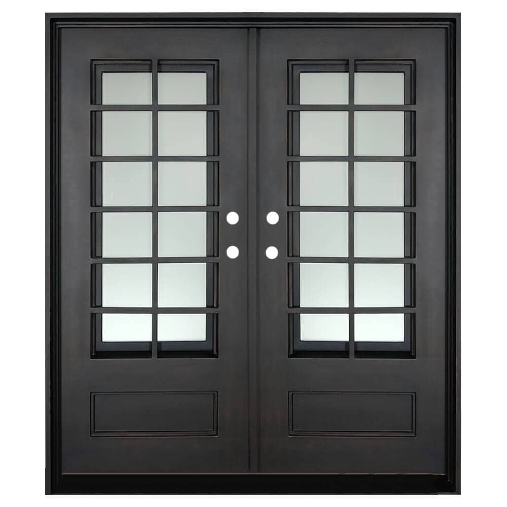 PINKYS AIr 9 Black Steel Double Flat Door