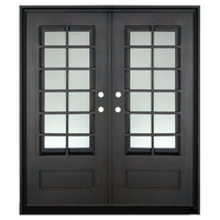 PINKYS AIr 9 Black Steel Double Flat Door