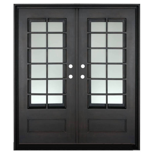 PINKYS AIr 9 Black Steel Double Flat Door