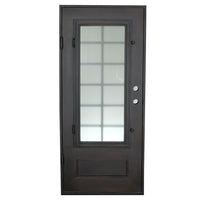 PINKYS Air 9 Black Steel Single Flat Door