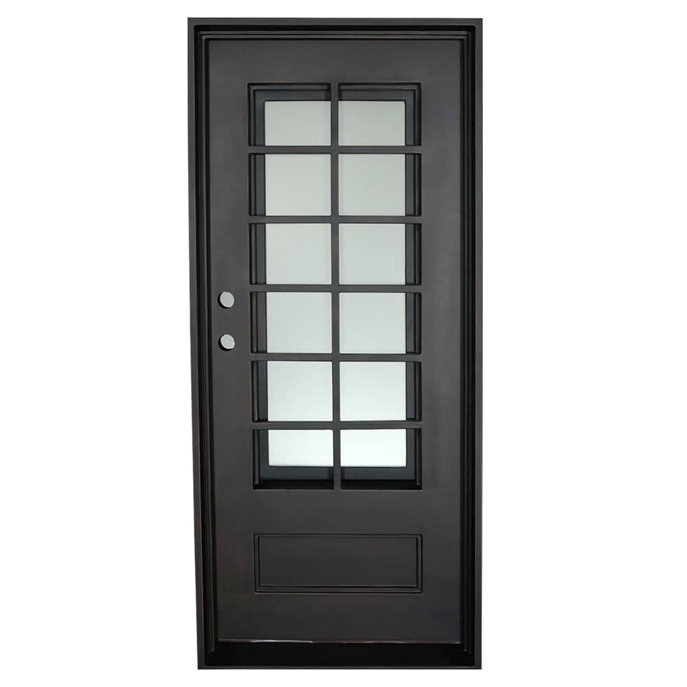 PINKYS AIr 9 Black Steel Single Flat Door