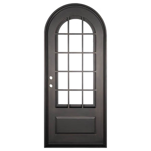 PINKYS Air 9 Black Steel Single Full Arch Doors