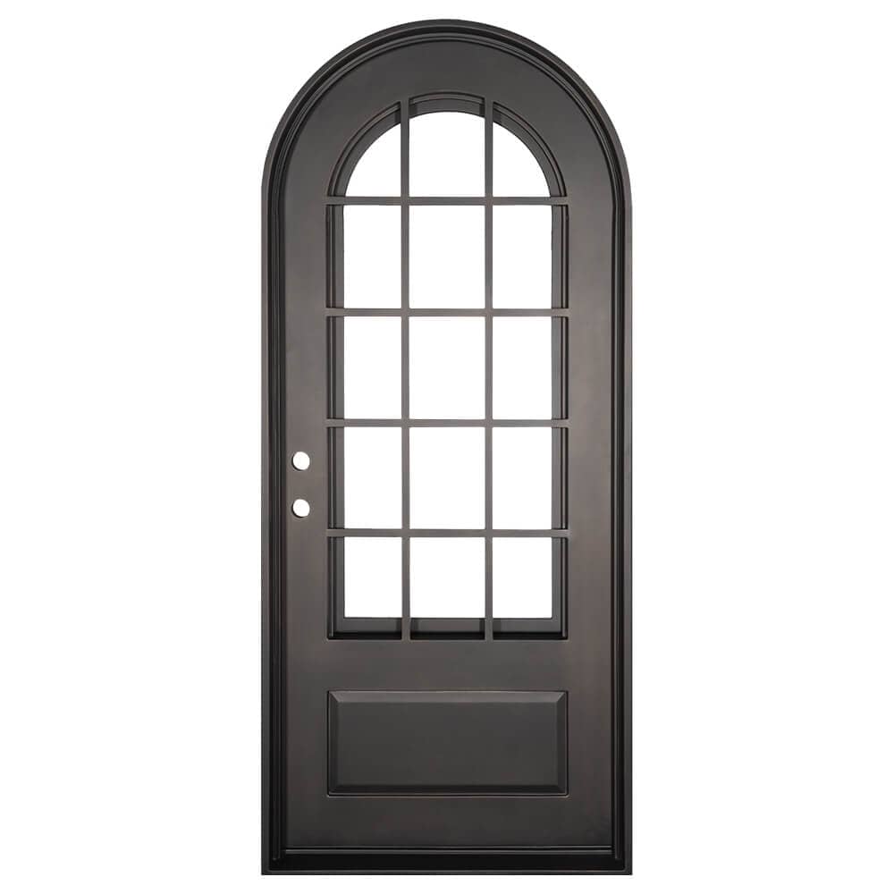 PINKYS AIr 9 Black Steel Single Full Arch Door