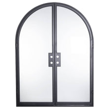 Load image into Gallery viewer, PINKYS Air Lite Black Steel Double Full Arch doors