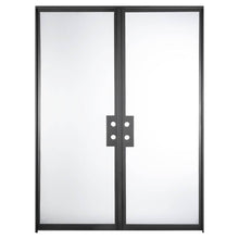 Load image into Gallery viewer, PINKYS Air Lite Interior Double Flat Black Steel Door