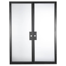 Load image into Gallery viewer, PINKYS Air Lite Interior Double Flat Black Steel Door