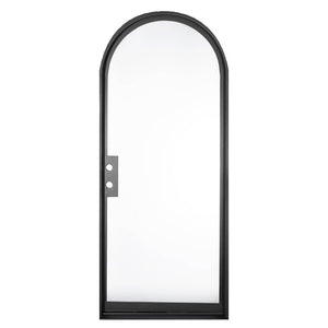 PINKYS Air Lite Interior Single Full Arch Black Steel Door
