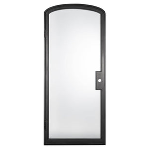 PINKYS Air Lite Interior Single Mini Arch Black Steel Door