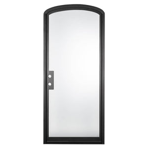 PINKYS Air Lite Interior Single Mini Arch Black Steel Door