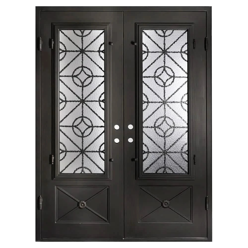 Baily thermally broken square top door in bronze.