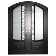 Load image into Gallery viewer, PINKYS Baily Black Steel Double Arch Doors