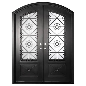PINKYS Baily Double Arch Steel Exterior Doors