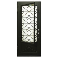 PINKYS Baily Black Steel Single Flat Doors
