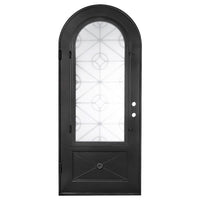 PINKYS Baily Black Steel Single Full Arch Doors
