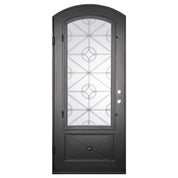 Baily single door with thick glass for cold weather.