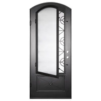PINKYS Baily Black Steel Single Arch Doors