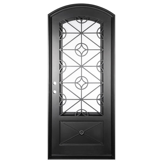 PINKYS Baily Black Steel Single Arch Door