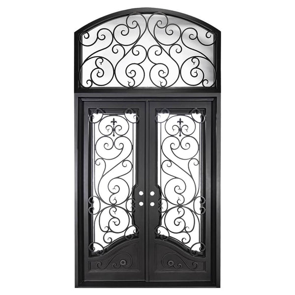 Beverly Double Flat Top - w/ Arch Transom | Standard Sizes