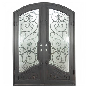 PINKYS Baily Black Steel Double Arch Doors