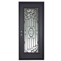 PINKYS Blackbird Black Steel Single Flat Doors