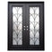 PINKYS Deco O Black Double Flat Steel Doors