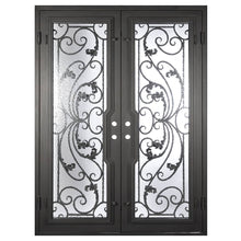 Load image into Gallery viewer, PINKYS Dream Black Exterior Double Flat Steel Doors