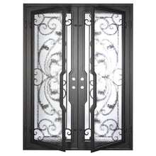 Load image into Gallery viewer, PINKYS Dream Black Exterior Double Flat Steel Doors