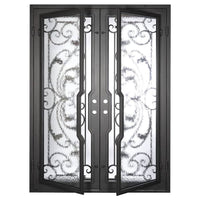 PINKYS Dream Black Steel Double Flat Doors