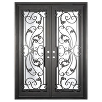 PINKYS Dream Black Exterior Double Flat Steel Doors