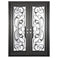 PINKYS Dream Black Exterior Double Flat Steel Doors