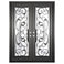 PINKYS Dream Black Steel Double Flat Doors