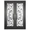 PINKYS Dream Black Steel Double Flat Doors