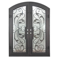 PINKYS Dream Black Steel Double Arch Doors