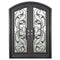 PINKYS Dream Black Exterior Double Arch Steel Doors