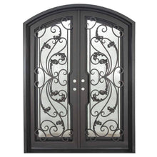 Load image into Gallery viewer, PINKYS Dream Black Exterior Double Arch Steel Doors