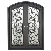 PINKYS Dream Black Steel Double Arch Doors