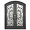 PINKYS Dream Black Steel Double Arch Doors