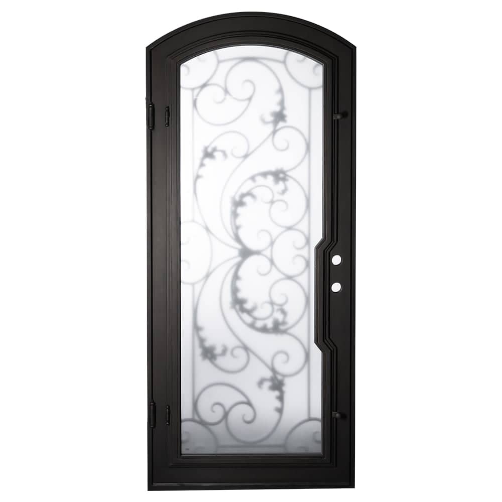 Dream single eyebrow arch top hinged door with energy efficient glass.