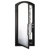 PINKYS Dream Black Steel Single Arch Doors