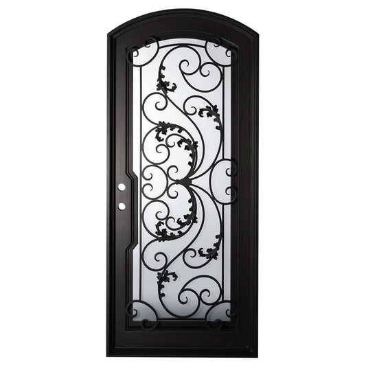 PINKYS Dream Black Steel Single Arch Doors
