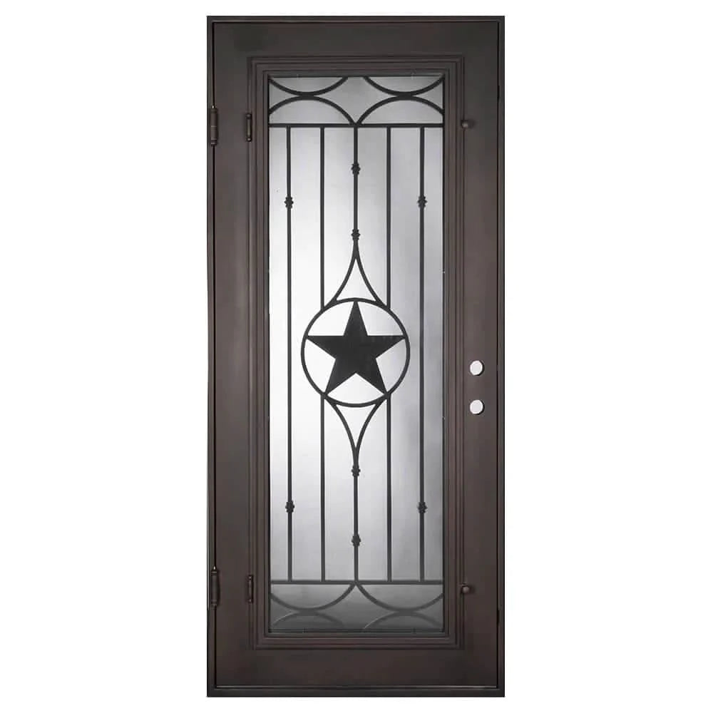 Lone Star single flat entry door with thermal barrier.