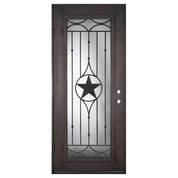 Lone Star single flat entry door with thermal barrier.