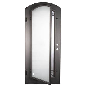 PINKYS Lone Star Black Steel Single Arch Door