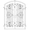 PINKYS Manhattan Black Steel Double Arch Doors