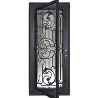 PINKYS Manhattan Black Iron Single Flat Door