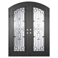 PINKYS Expressway Black Steel Double Arch Doors