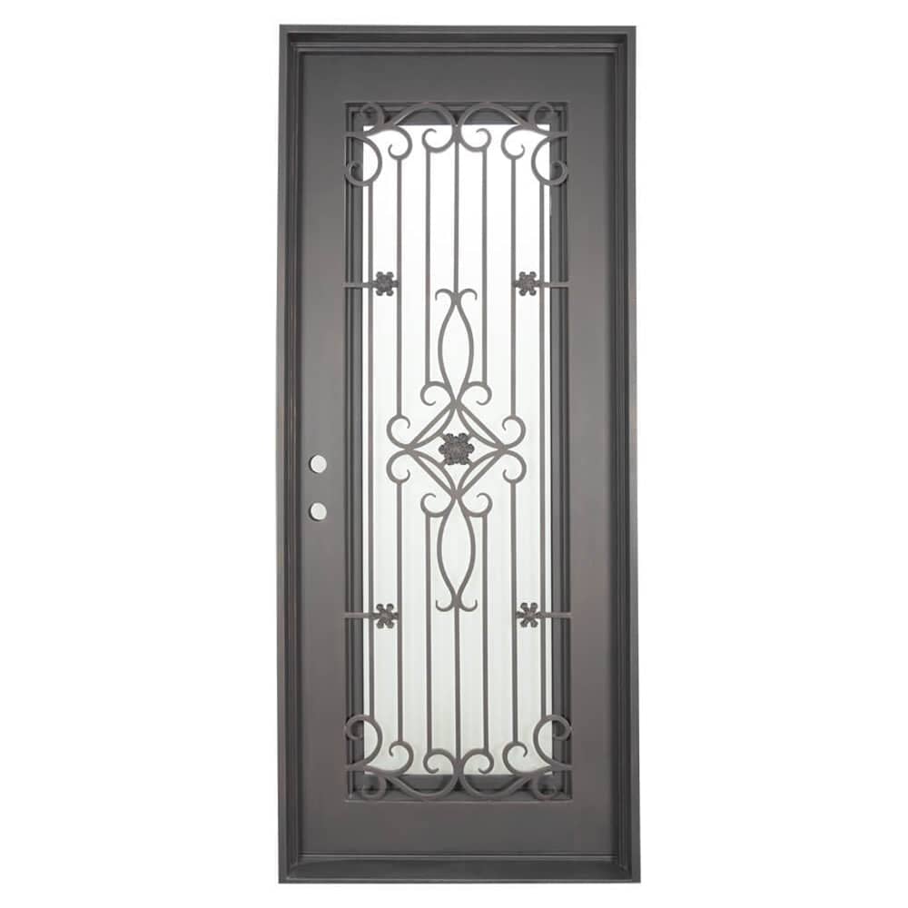 PINKYS Expressway Black Steel Single Flat Doors